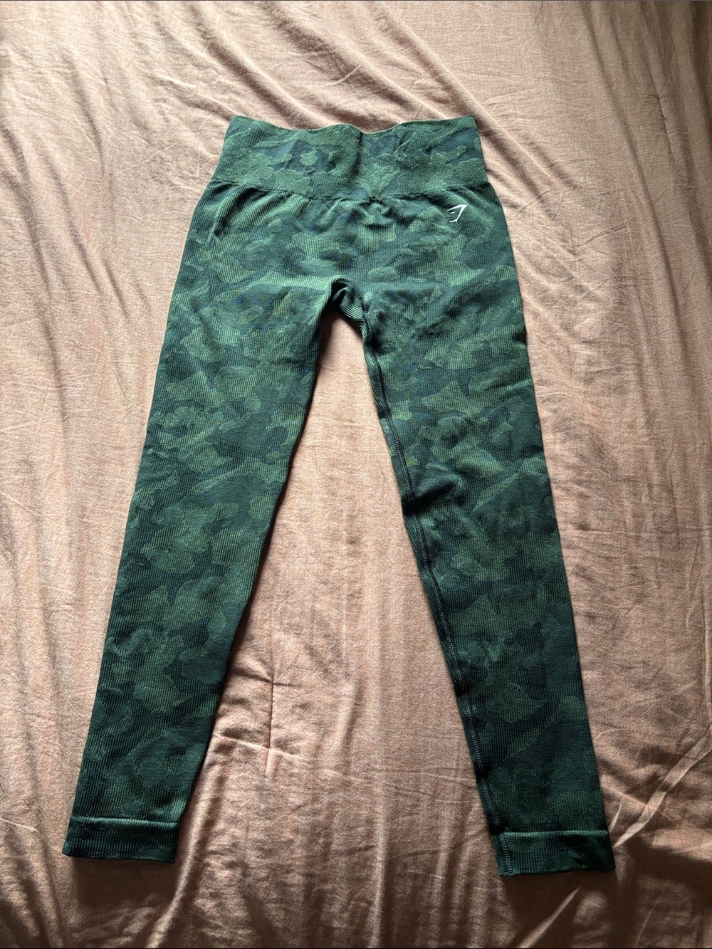 S Green Gymshark Adapt Camo Seamless Leggings